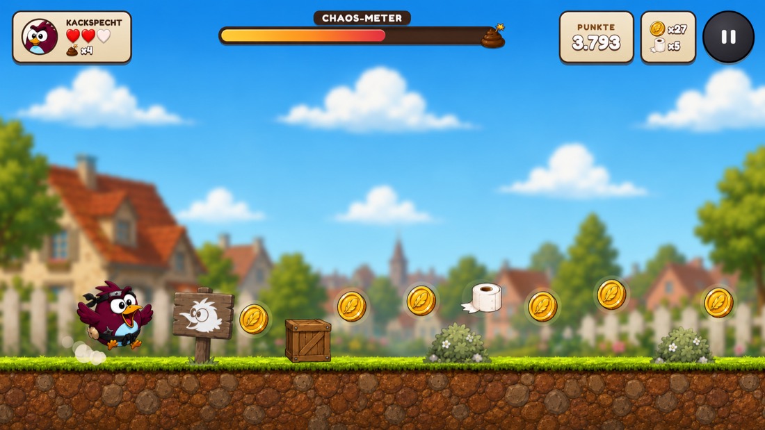 Gameplay: Ninja-Skin sammelt Coins